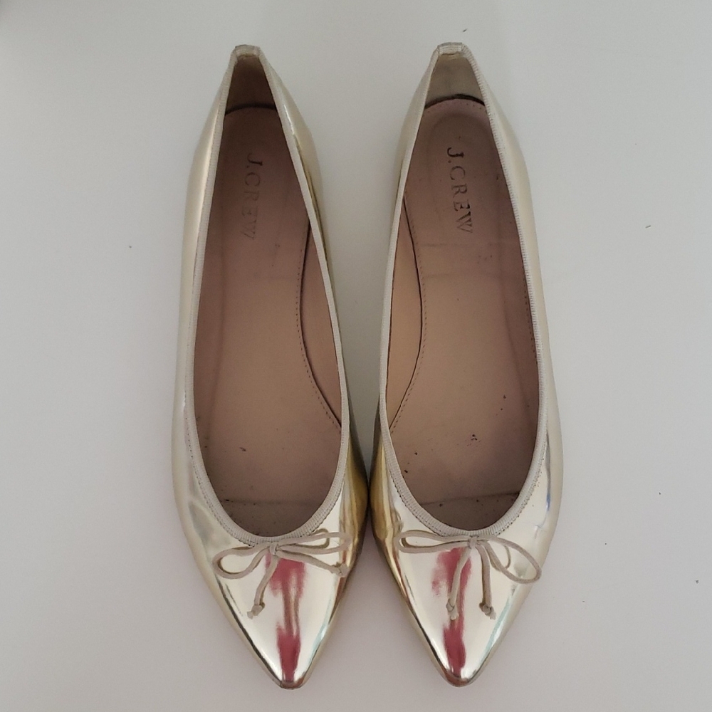 J. Crew Women's Metallic Ballet Flats